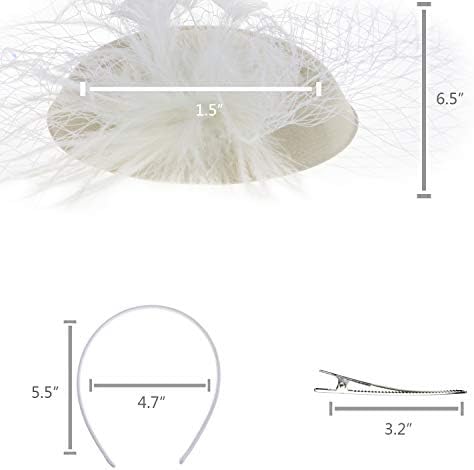 Vue 6 de Dreshow Fascinators Chapeau Femmes