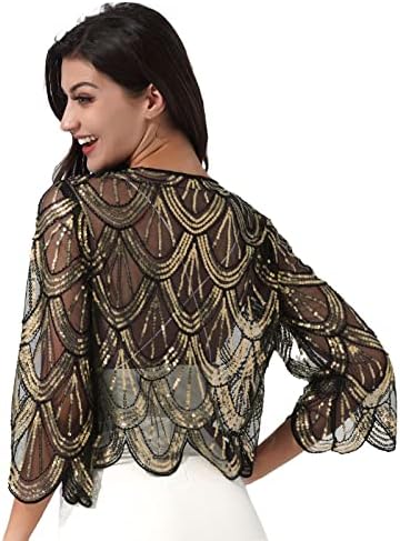 Vue 3 de Femme Vintage Bolero Mariage