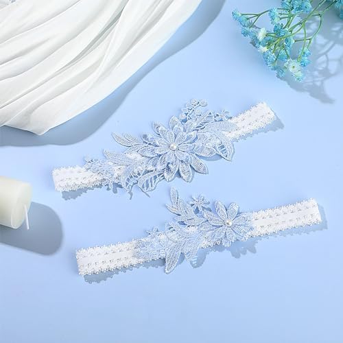 Vue 7 de Lot De Portejarretelles Bleues