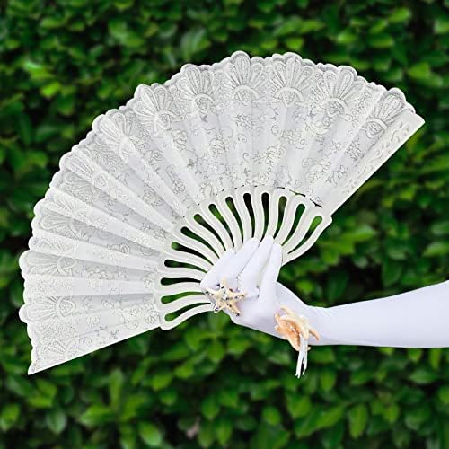 Vue 4 de Eventail Mariage Pliant Eventail