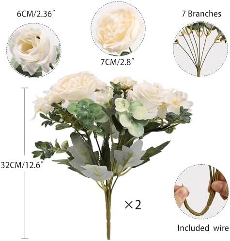 Vue 3 de Bouquets Fleurs Artificielles En