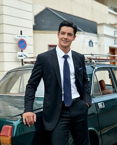 Vue 2 de Cravate Homme Carreaux