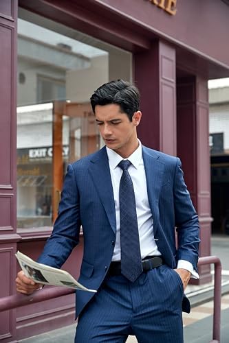 Vue 3 de Cravate Homme Carreaux