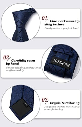 Vue 4 de Cravate Homme Carreaux