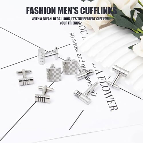 Vue 2 de Paires Bouton Manchette Homme