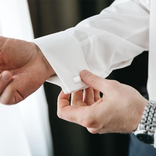 Vue 3 de Paires Bouton Manchette Homme