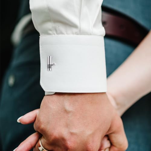 Vue 5 de Paires Bouton Manchette Homme