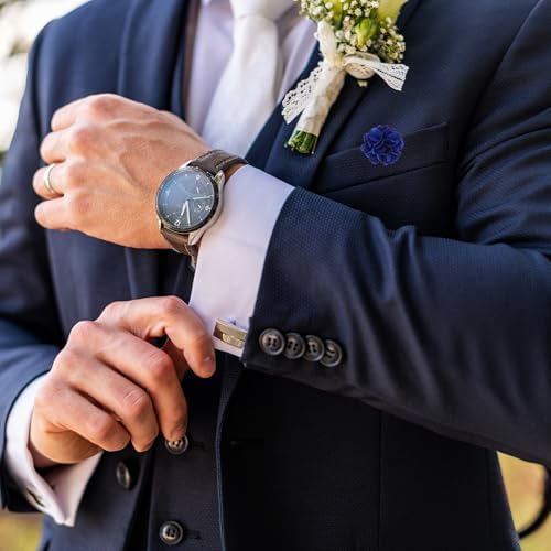 Vue 4 de Boutonniere Mariage Homme En