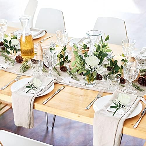 Vue 6 de Pcs Boutonniere Mariage Homme