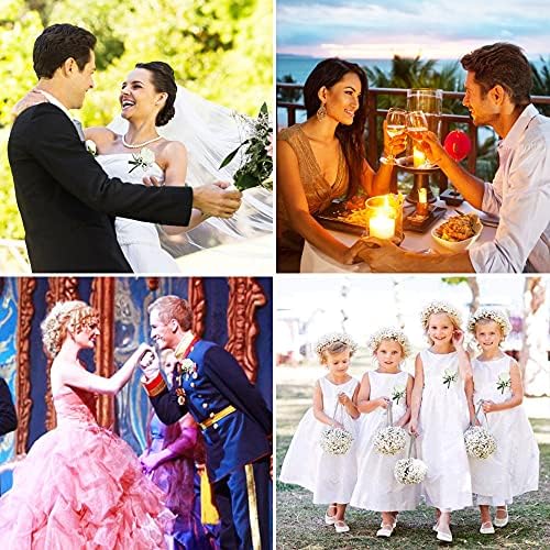 Vue 7 de Pcs Boutonniere Mariage Homme