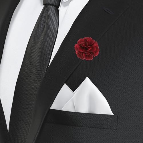 Vue 5 de Patikil Boutonniere Mariage Homme