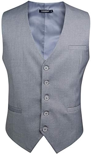 Vue 7 de Gilet De Couleur Unie