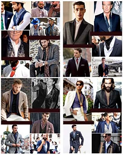 Vue 6 de Foulard Pour Homme Soie