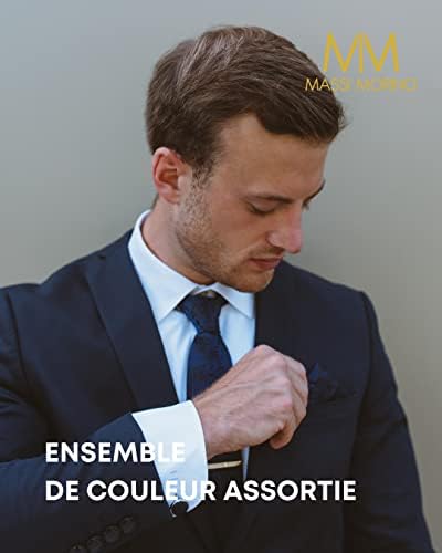 Vue 3 de Cravate Homme Avec Mouchoirs