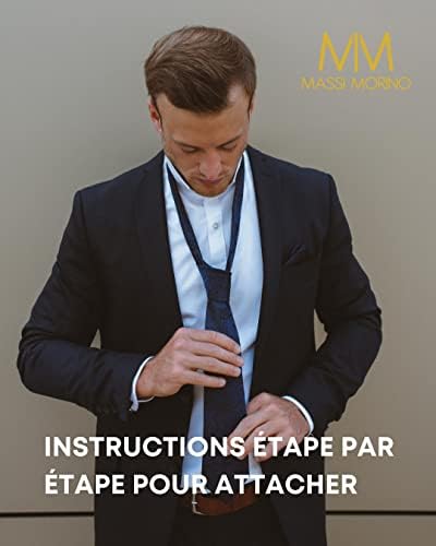 Vue 4 de Cravate Homme Avec Mouchoirs