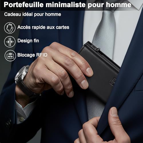 Vue 5 de Portefeuille Homme En Cuir