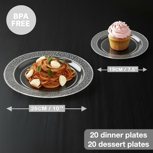 Vue 3 de Matana Elegantes Assiettes En