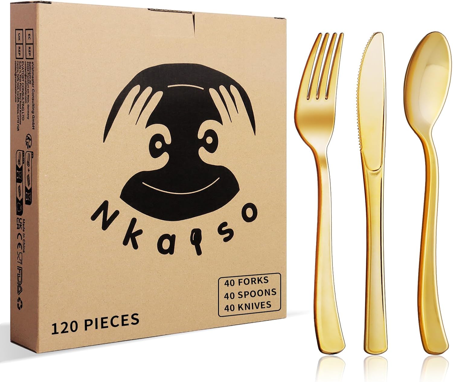 Pieces Or Couverts En