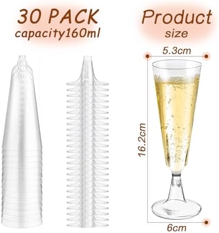 Vue 2 de Flutes Champagne Transparent