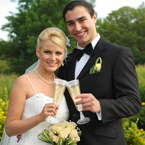 Vue 7 de Flutes Champagne Transparent