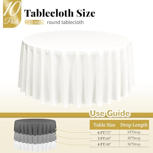 Vue 2 de Paquet De Nappes Rondes