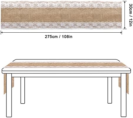 Vue 2 de Chemin De Table Toile