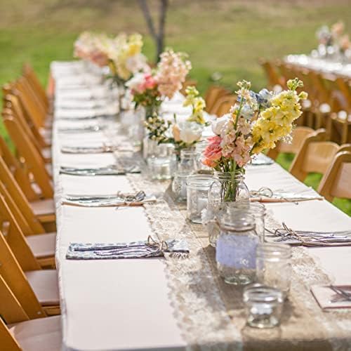 Vue 4 de Chemin De Table Toile