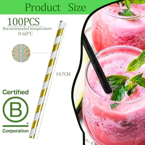 Vue 2 de Lot De Pailles Carton