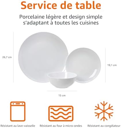Vue 6 de Amazon Basics Service De