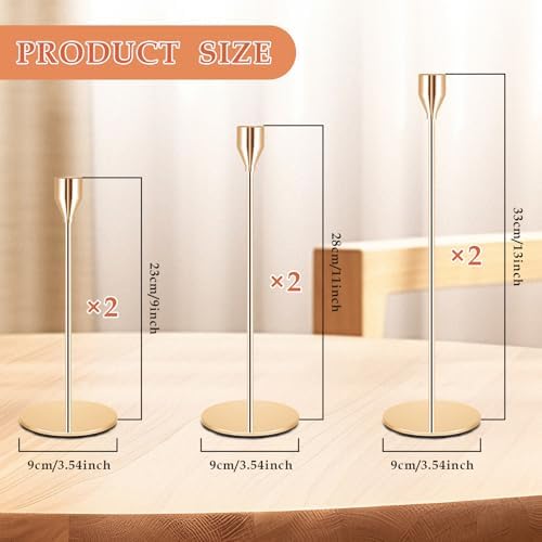 Vue 3 de Bougeoirs Dores Lot De