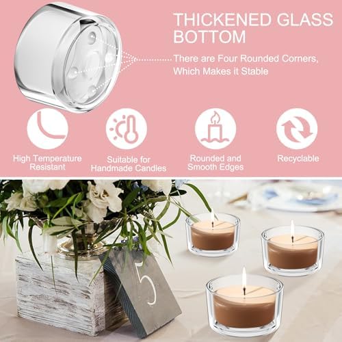 Vue 3 de Pieces Photophore Bougie Bougeoir