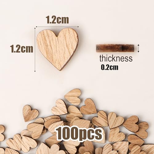 Vue 2 de Pcs Confettis En Bois