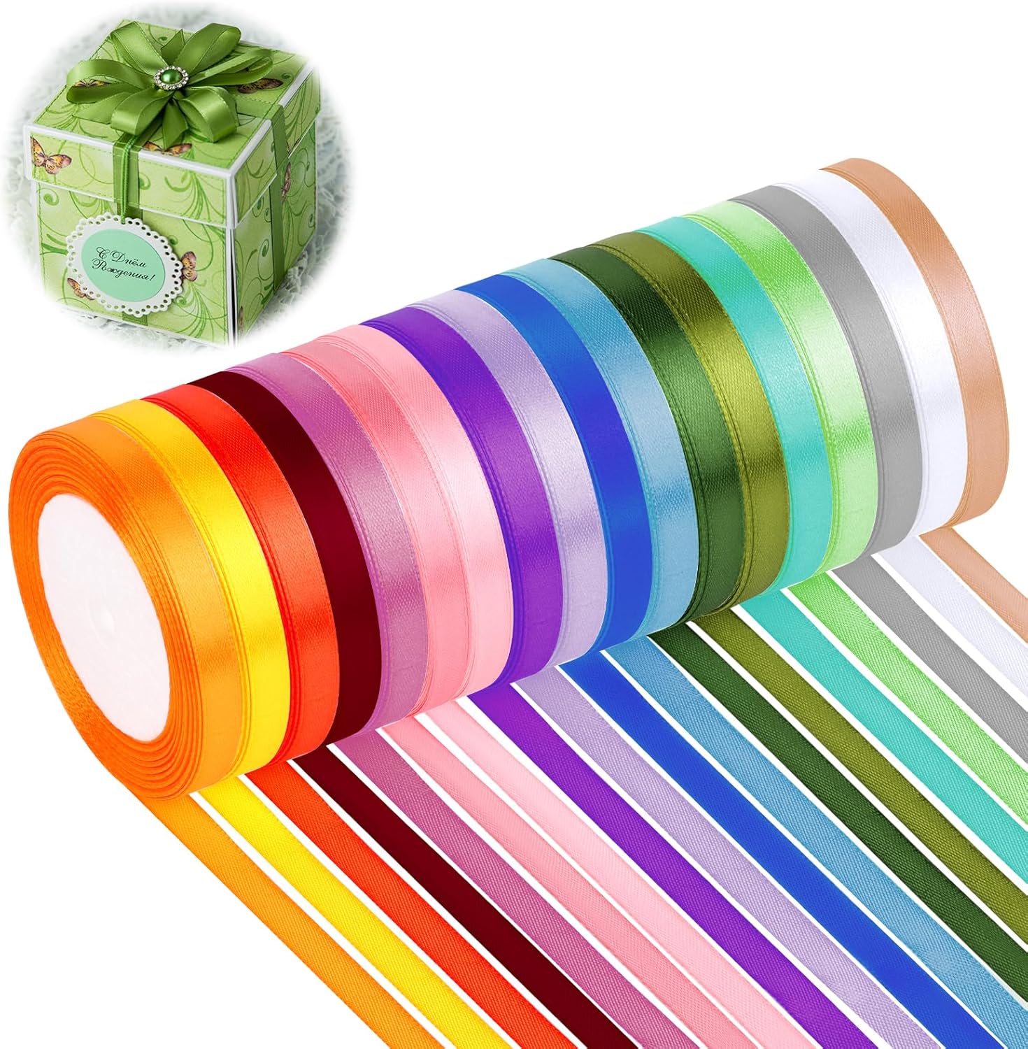 Couleurs Ruban Satin Mm