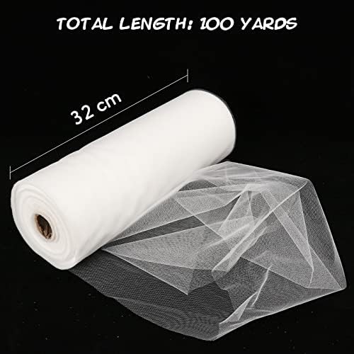 Vue 2 de Rouleau De Tulle Blanc