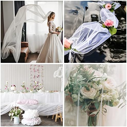 Vue 5 de Rouleau De Tulle Blanc