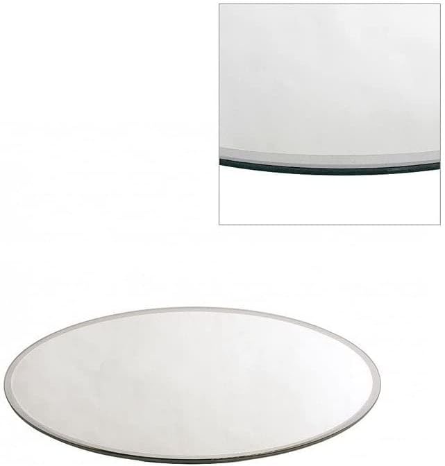 Roundsquareor Cmmirrorplatesweddingtablecentrepieces Verre Silver