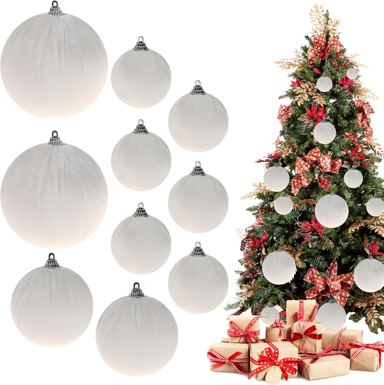 Lot De Boules Blanches