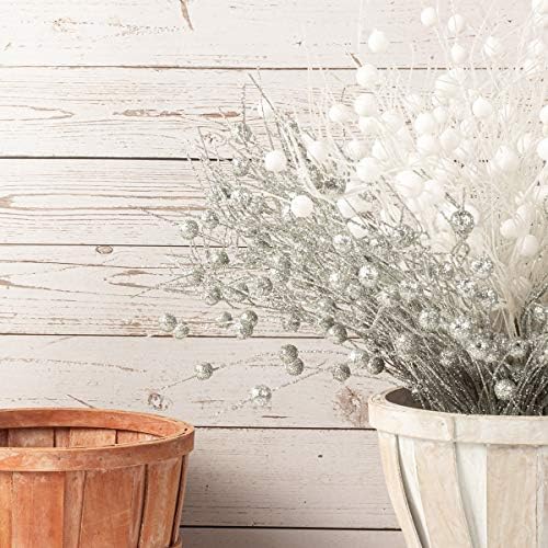 Vue 4 de Branches Decoratives Blanches De