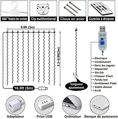 Vue 5 de Hxweiye Led Guirlande Lumineuse