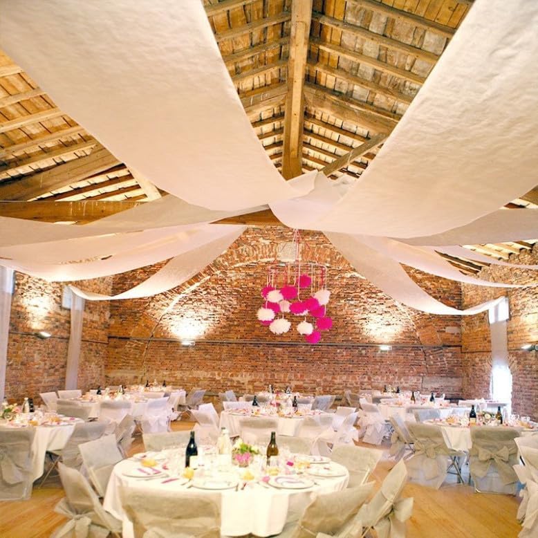 Tenture Mariage Metres Blanche