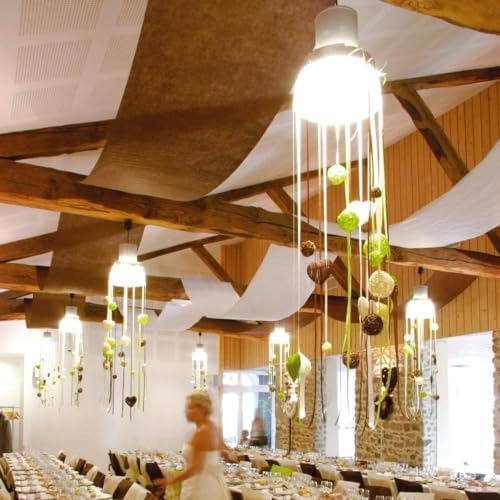 Vue 3 de Tenture Mariage Metres Blanche