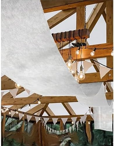 Vue 4 de Tenture Mariage Metres Blanche