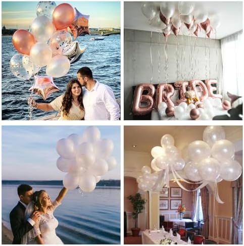 Vue 6 de Blanc Ballon Nacre Ballon