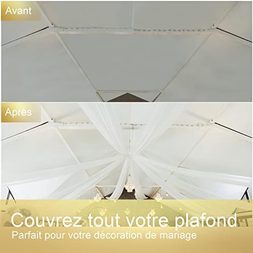 Vue 3 de Tenture Mariage Intisse Cm