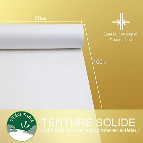 Vue 4 de Tenture Mariage Intisse Cm