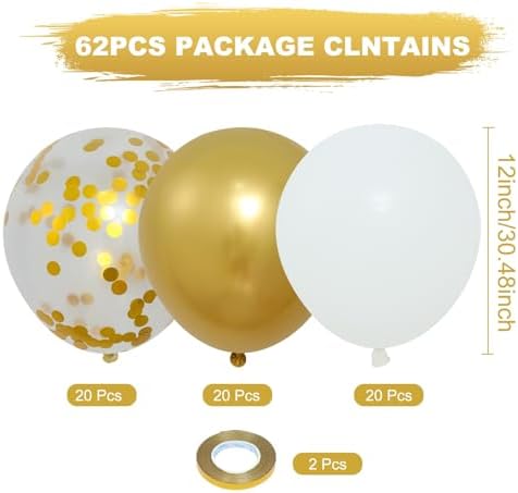 Vue 2 de Ballons Anniversaire Blanc Et