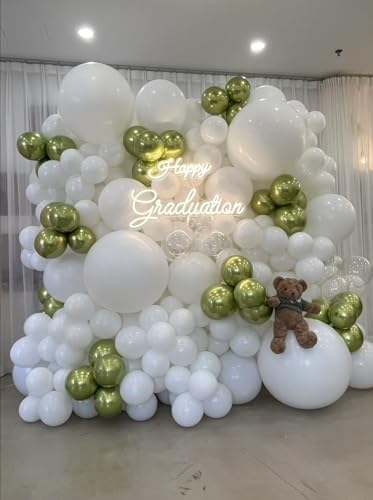 Vue 4 de Ballon Blanc Pieces Pouces