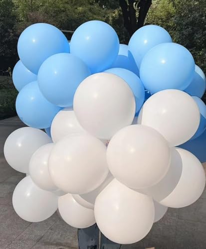 Vue 6 de Ballon Blanc Pieces Pouces