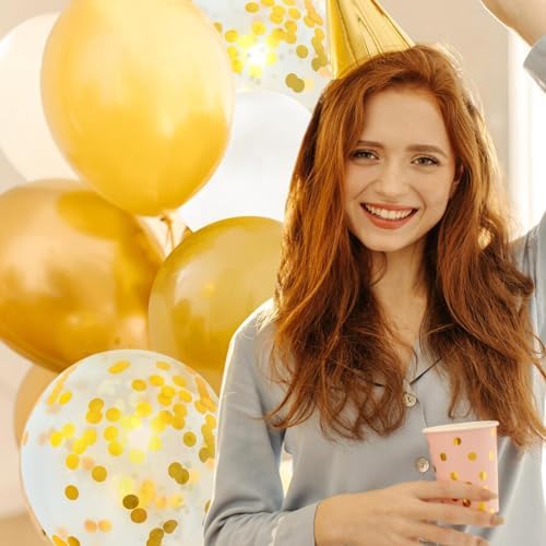 Vue 6 de Ballons Anniversaire Blanc Et