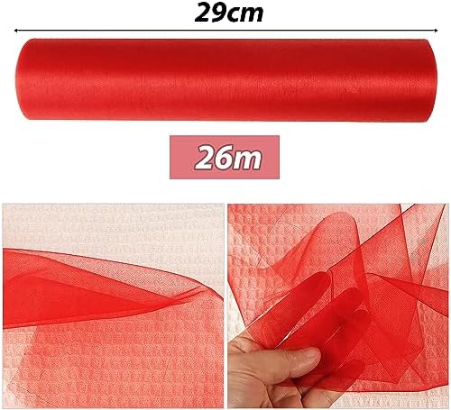 Vue 2 de Cmm Rouleau Organza Rouge
